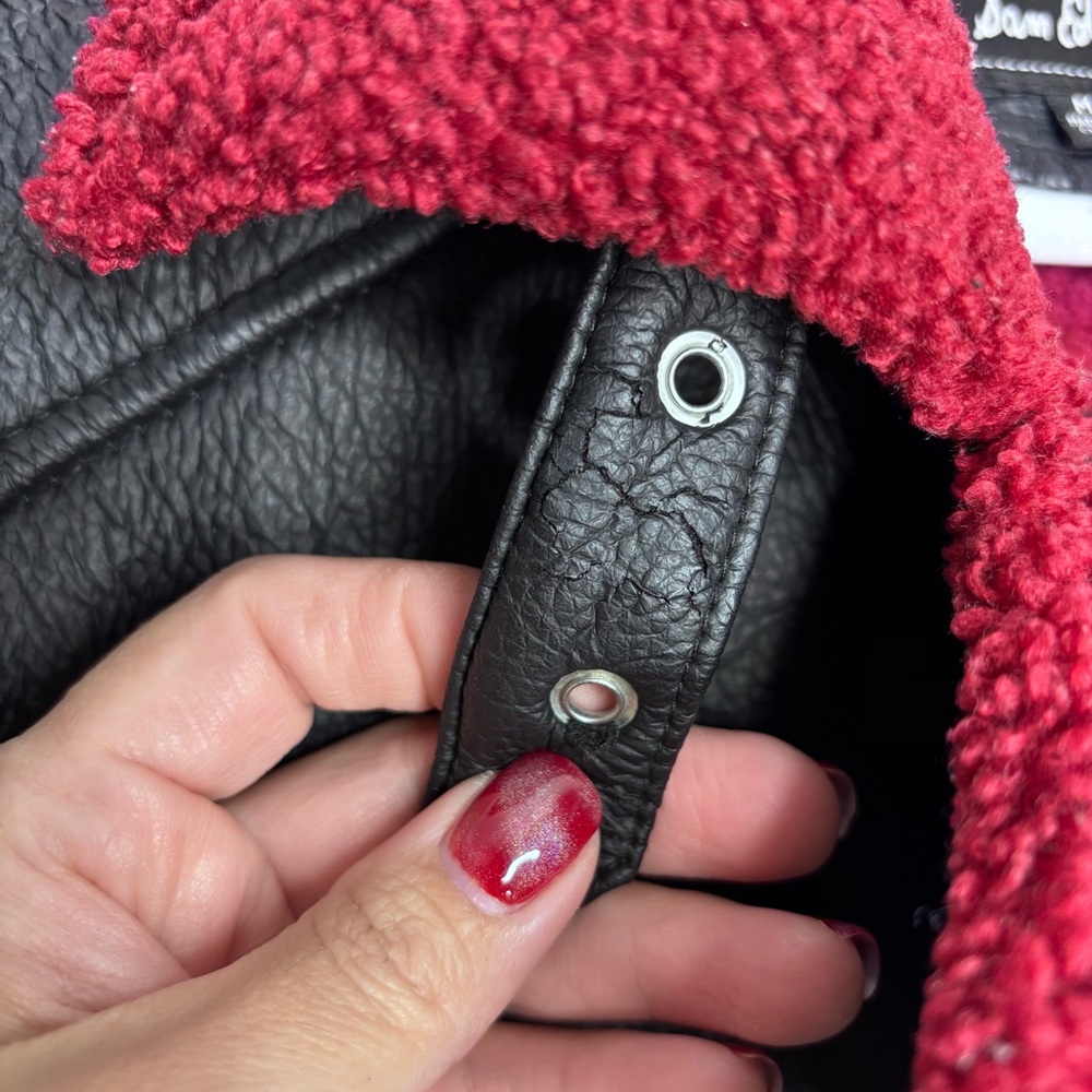 Sam Edelman Faux Leather Sherpa Moto Jacket - Picture 6 of 10